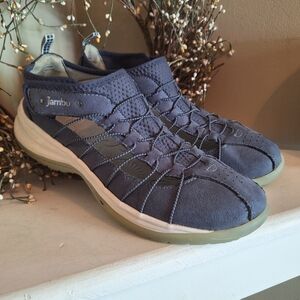 Jambu Womens Free Spirit Encore Vegan Leather Slide-On Sport Sandal